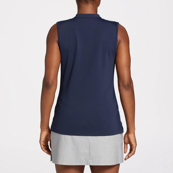 NWT Lady Hagen Women's Front Ruffle Sleeveless Golf Polo - Picture 2 of 4